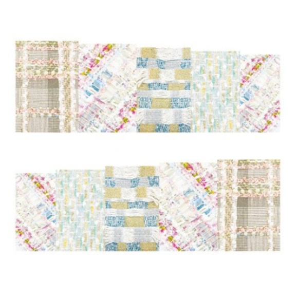 Other - 💐4/$16💐 Hodge Podge Fabric Pattern Nail Wrap
